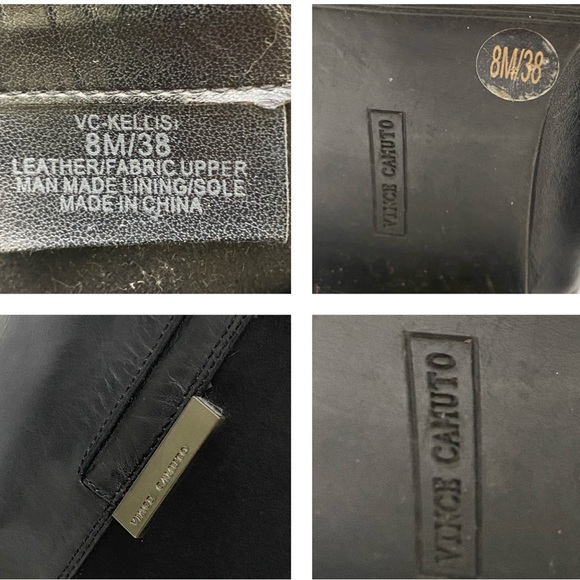 Vince Camuto Women's Black Multi-Texture Kellisi Stretch Panel Knee High Boot - Picture 16 of 16